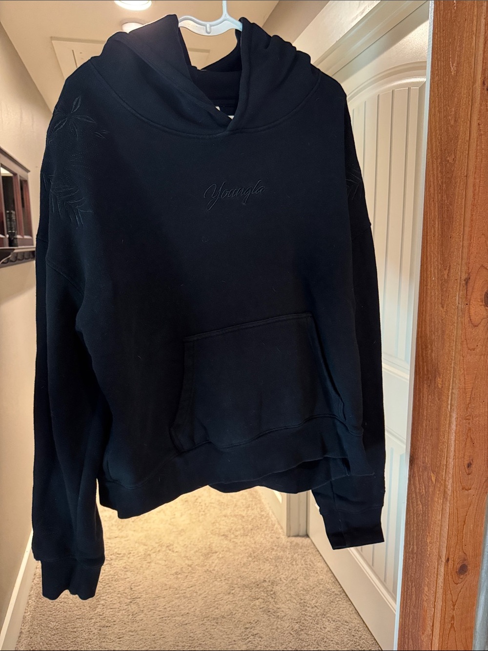 YoungLA Black Crewneck Hoodie Men’s Large